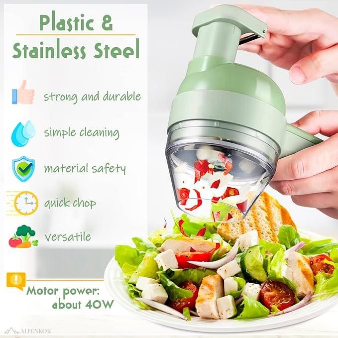 ChopMaster Pro™ 4-In-1 Electric Vegetable Cutter