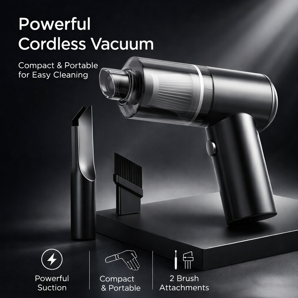 PocketClean Pro™ – Cordless Mini Vacuum Cleaner - NovaLane