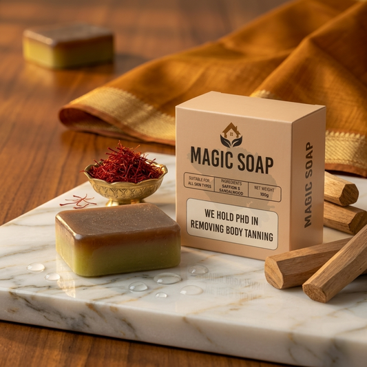 Handmade Magic Soaps For Skin Glow and Tan remover (pack of 2)