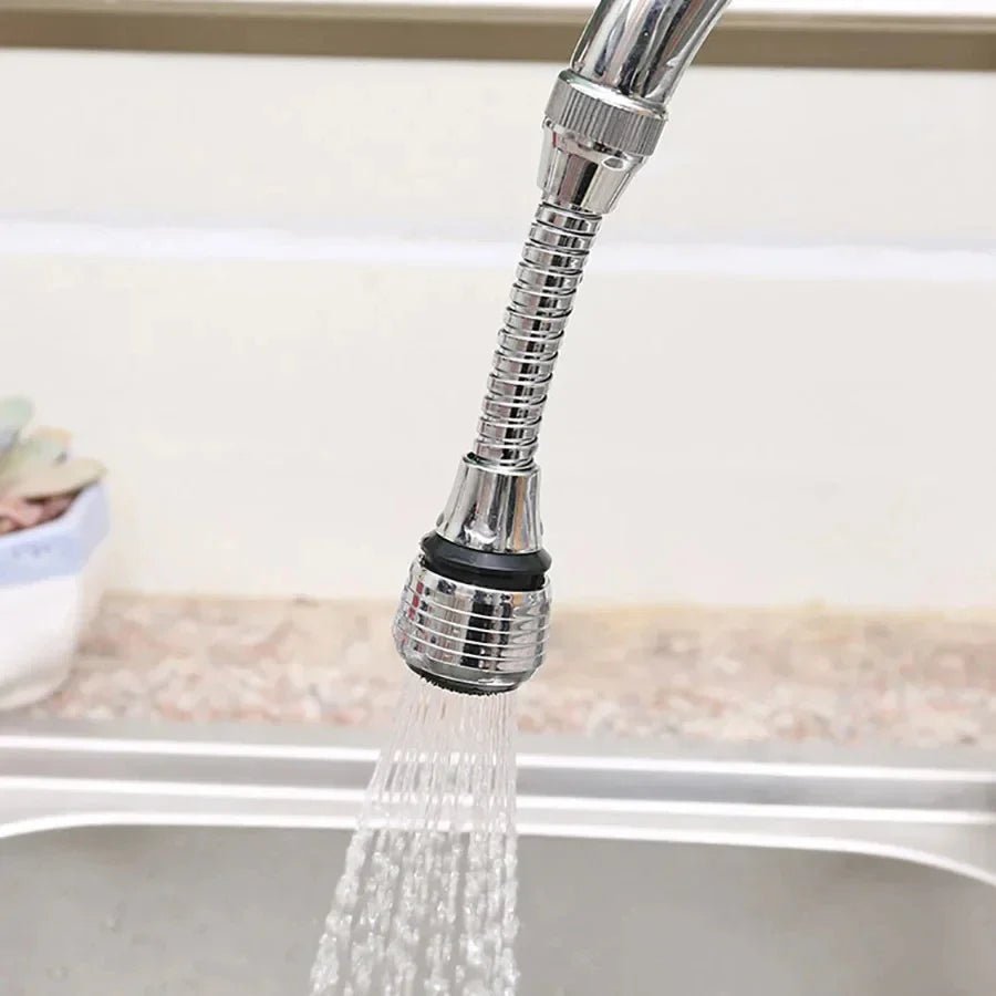 Kitchen Stainless Steel Faucet Sprinkler Water - saving Device Lengthening Rotating Splash Proof Sprinkler Spray Extender Bubbler - NovaLane
